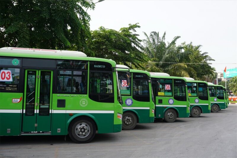 Tuyến xe buýt hoạt động tại bến xe Gò Công